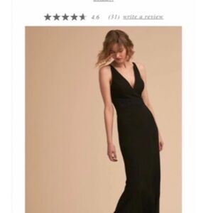 BHLDN Black Maxi Dress